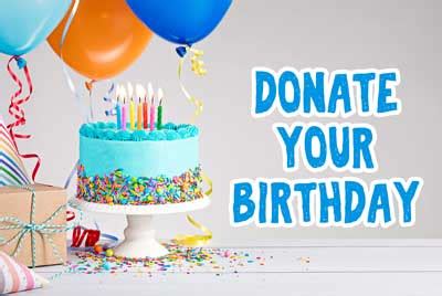 Birthday donation .